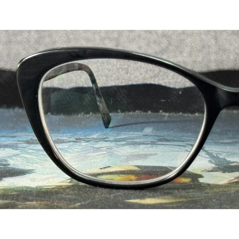 Jones New York J774 Women's Black Cat Eye Full Rim Eyeglasses Frame 57-18-145